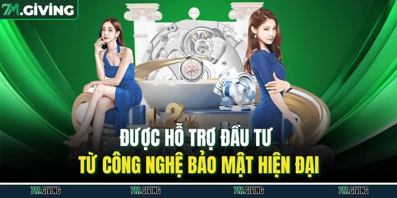 Được hỗ trợ đầu tư từ công nghệ bảo mật hiện đại