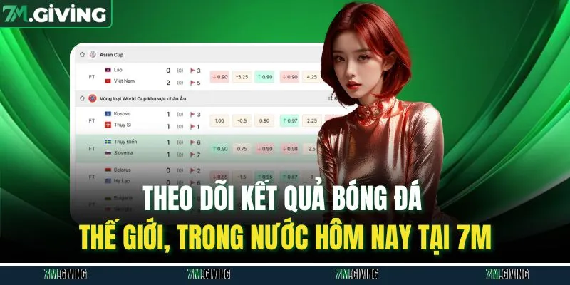 Theo dõi kết quả bóng đá thế giới, trong nước hôm nay tại 7M